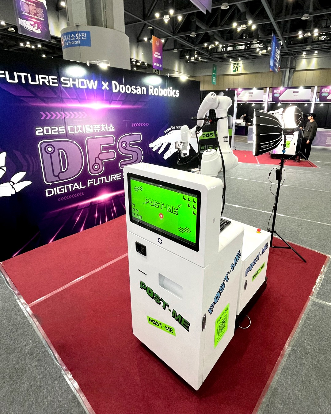 2025.10 I 2025 디지털퓨처쇼 특별한 브랜드 경험을 위해 포스트미가 코엑스에서 열린 DFS 2025 에 다녀왔습니다!이벤트 주최 측 브랜드 콘셉트에 맞춘 키오스크...